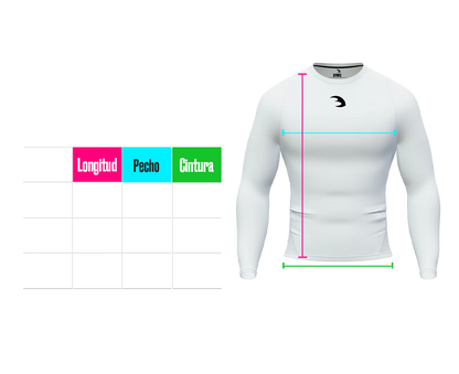 Long sleeve compression shirt kids
